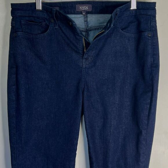 NOT YOUR DAUGHTERS JEANS NYDJ AMI SKINNY DARK WASH DENIM JEANS SIZE 10 - Picture 4 of 8